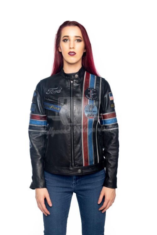 Tribute | MUSTANG Inspired Jacket Hollywood Blue - Vintage SHELBY / Black